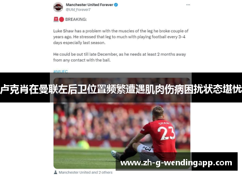 卢克肖在曼联左后卫位置频繁遭遇肌肉伤病困扰状态堪忧
